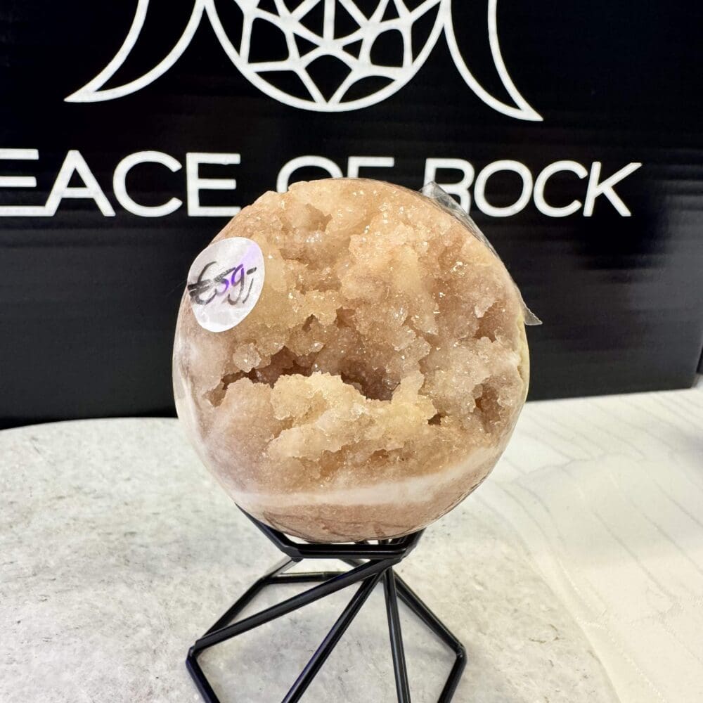 Roze Amethist sphere/bol (⌀5.5cm)