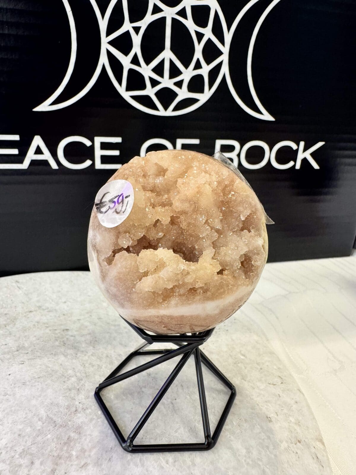 Roze Amethist sphere/bol (⌀5.5cm)