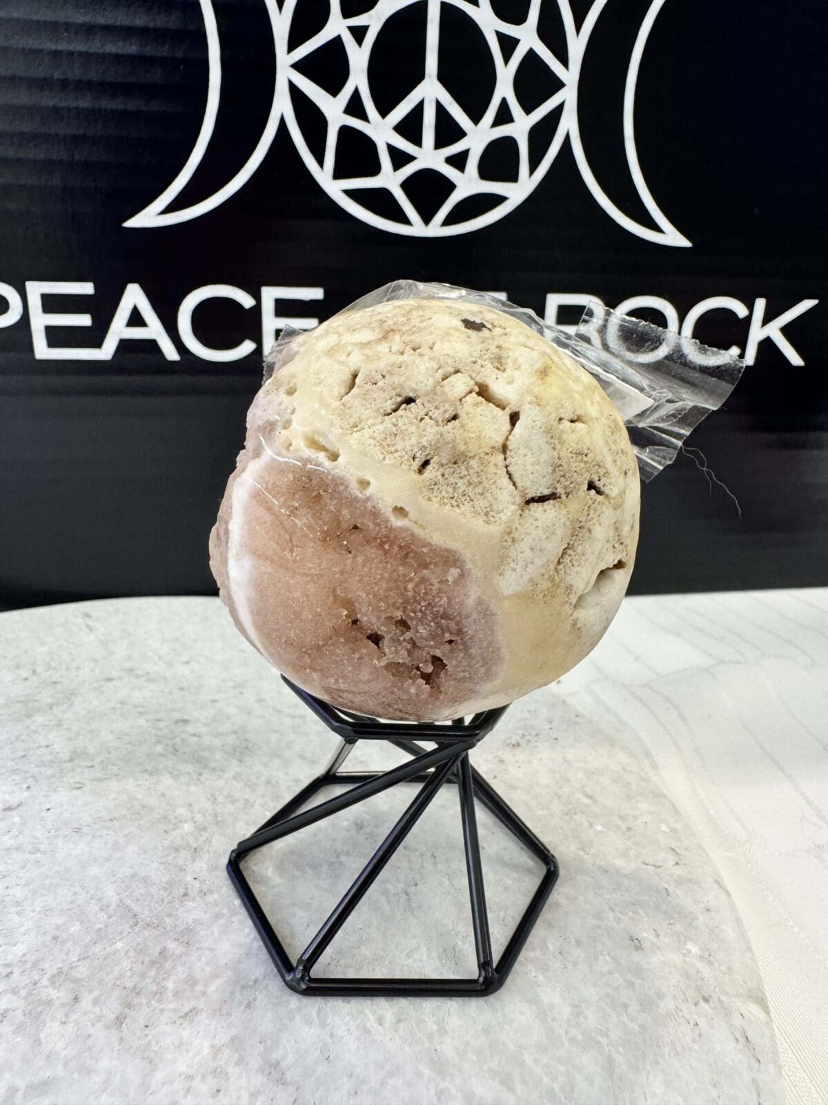 Roze Amethist sphere/bol (⌀5.5cm) - Afbeelding 4