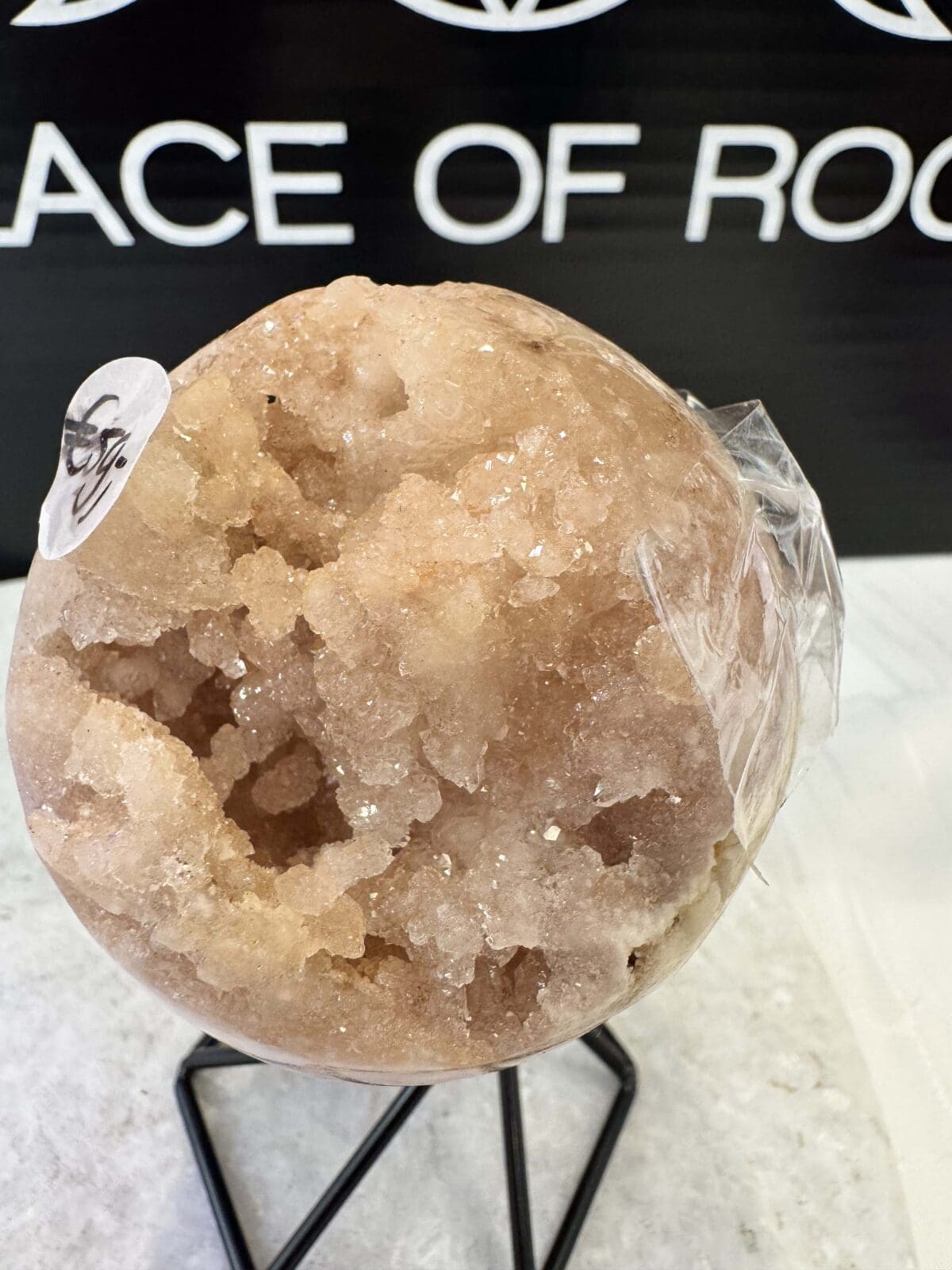 Roze Amethist sphere/bol (⌀5.5cm) - Afbeelding 6