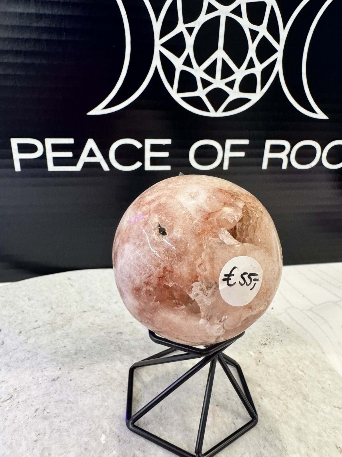 Roze Amethist sphere/bol (⌀5.5cm) - Afbeelding 3