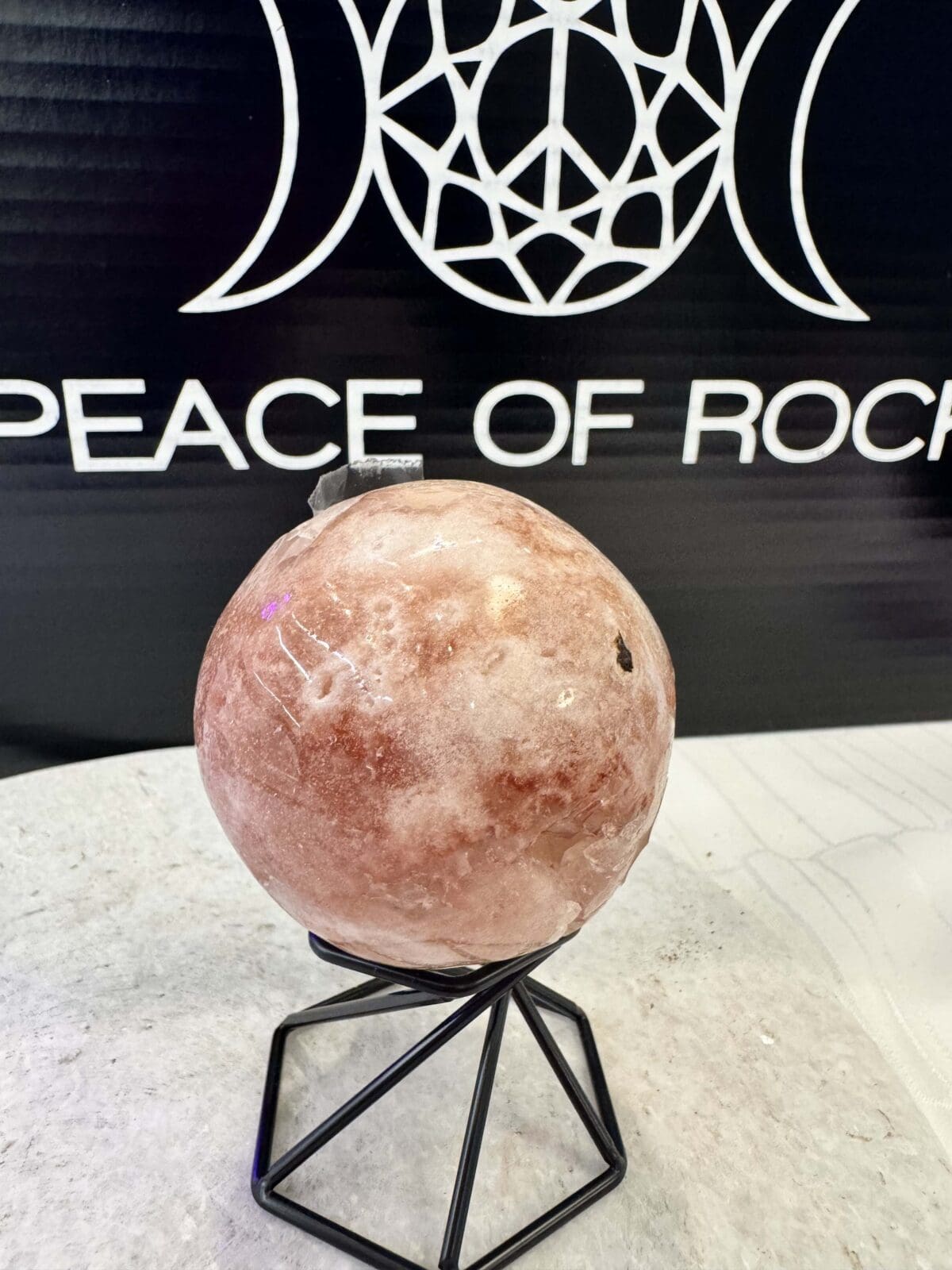 Roze Amethist sphere/bol (⌀5.5cm) - Afbeelding 4