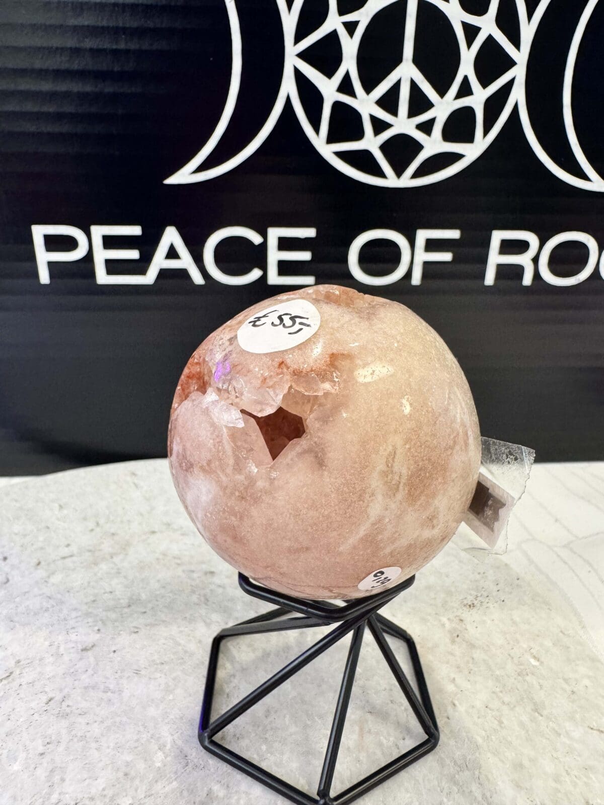Roze Amethist sphere/bol (⌀5.5cm) - Afbeelding 7