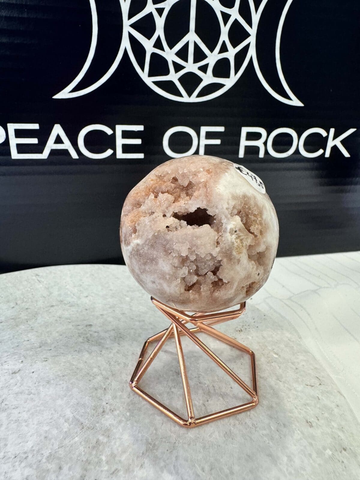 Roze Amethist sphere/bol (⌀5.5cm)
