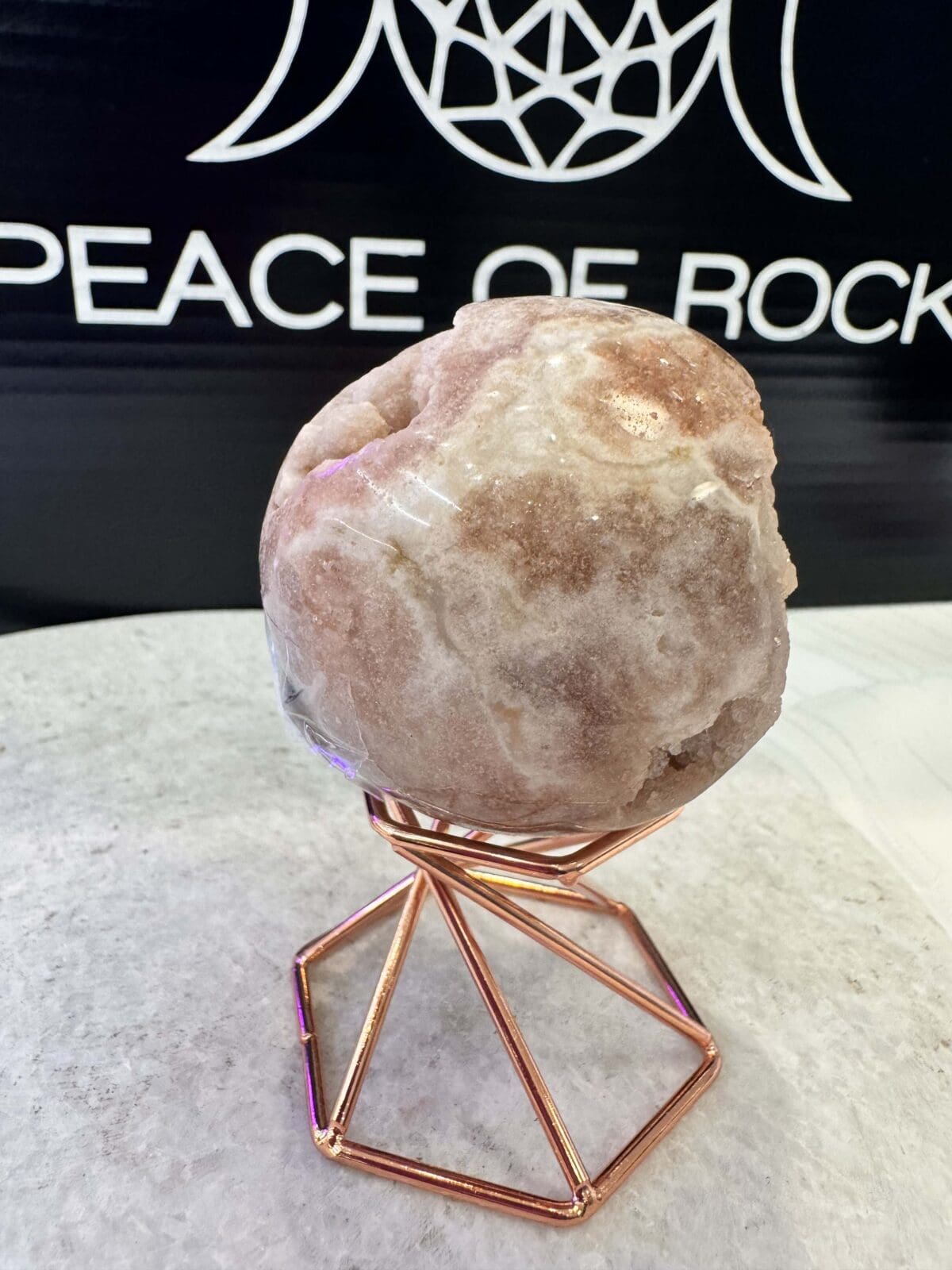 Roze Amethist sphere/bol (⌀5.5cm) - Afbeelding 2