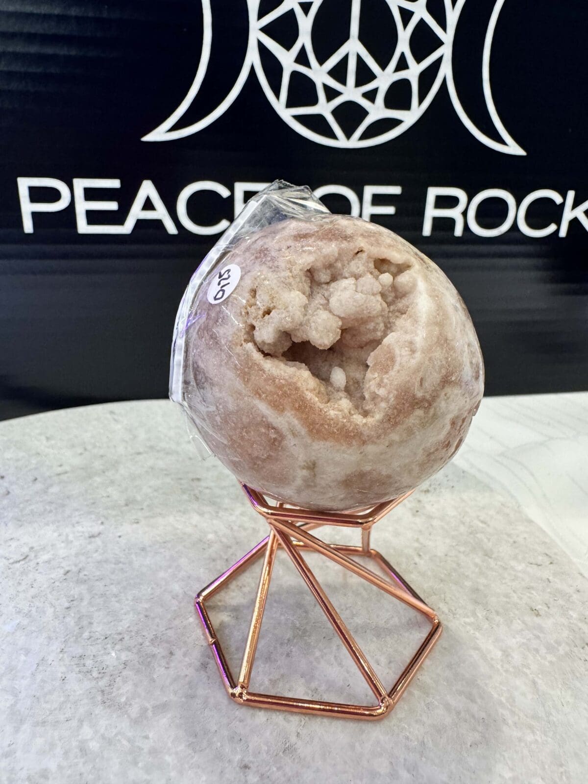 Roze Amethist sphere/bol (⌀5.5cm) - Afbeelding 3