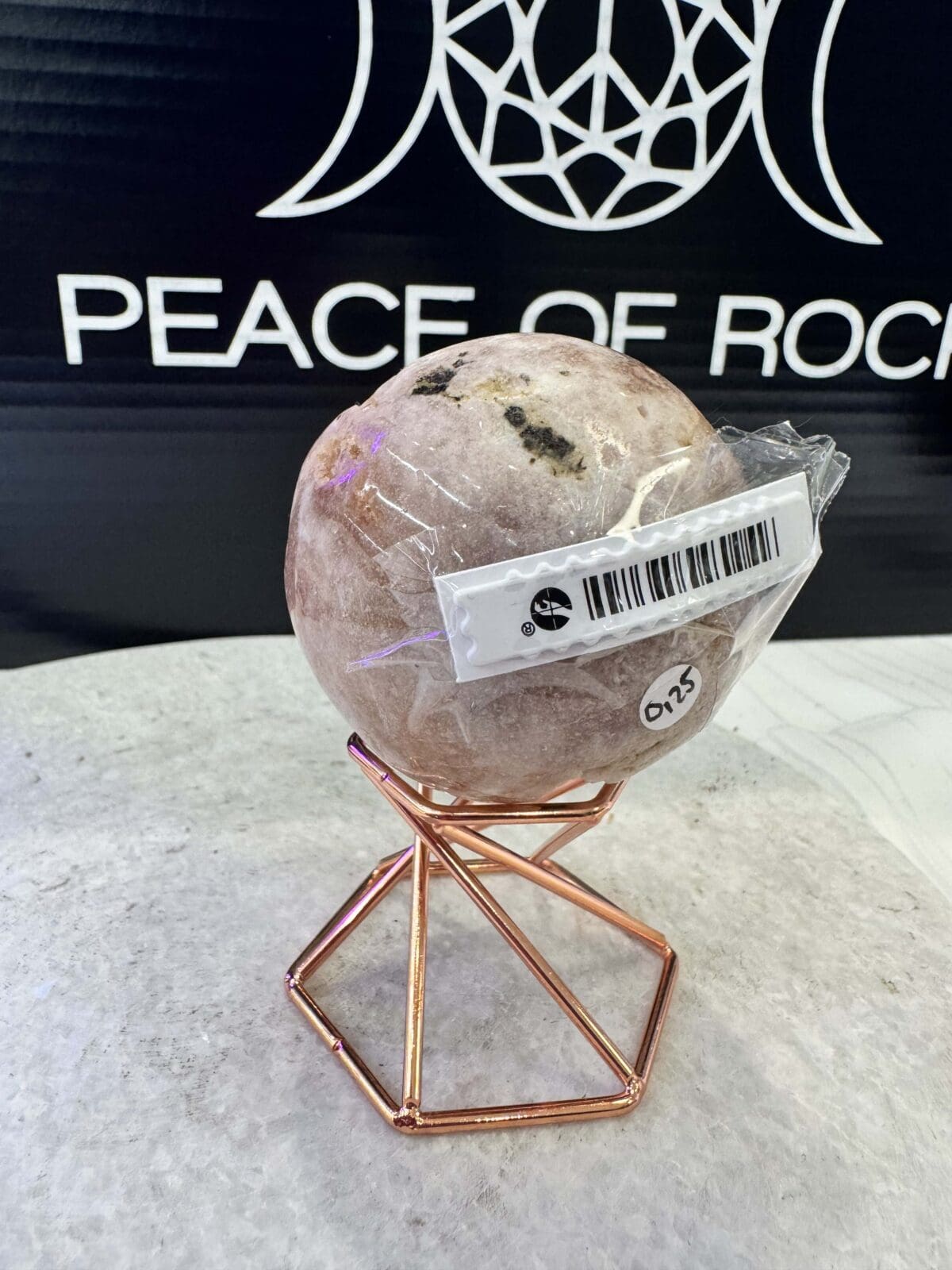 Roze Amethist sphere/bol (⌀5.5cm) - Afbeelding 4
