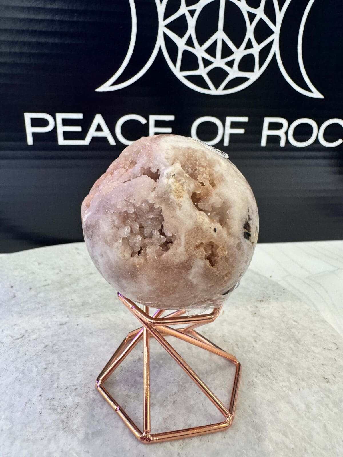Roze Amethist sphere/bol (⌀5.5cm) - Afbeelding 5