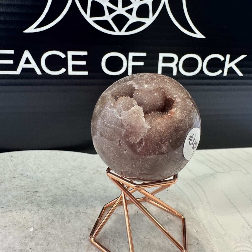 Roze Amethist sphere/bol (⌀5.5cm)
