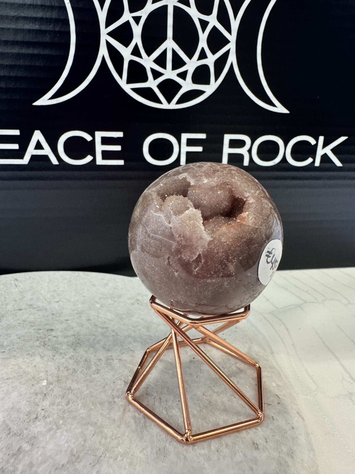 Roze Amethist sphere/bol (⌀5.5cm)