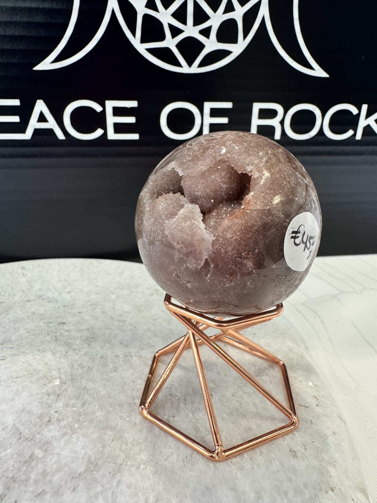 Roze Amethist sphere/bol (⌀5.5cm) - Afbeelding 6