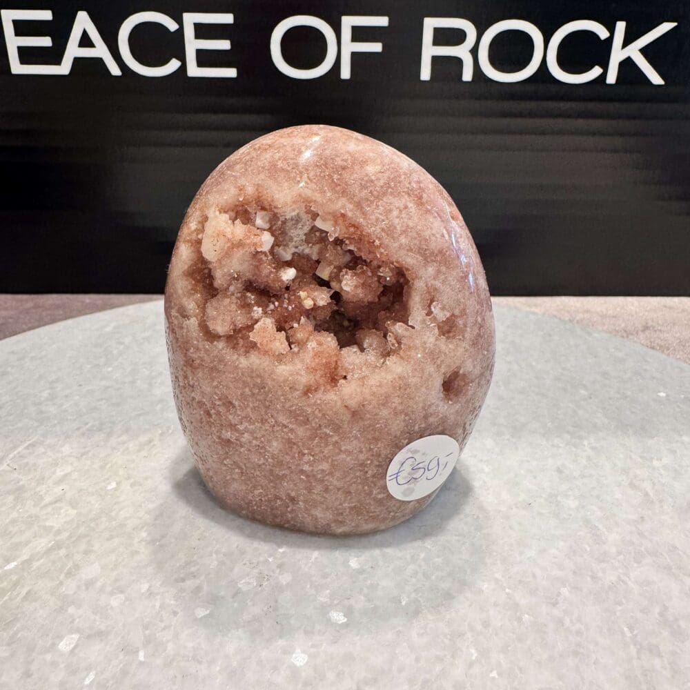 Roze Amethist freeform met Calciet