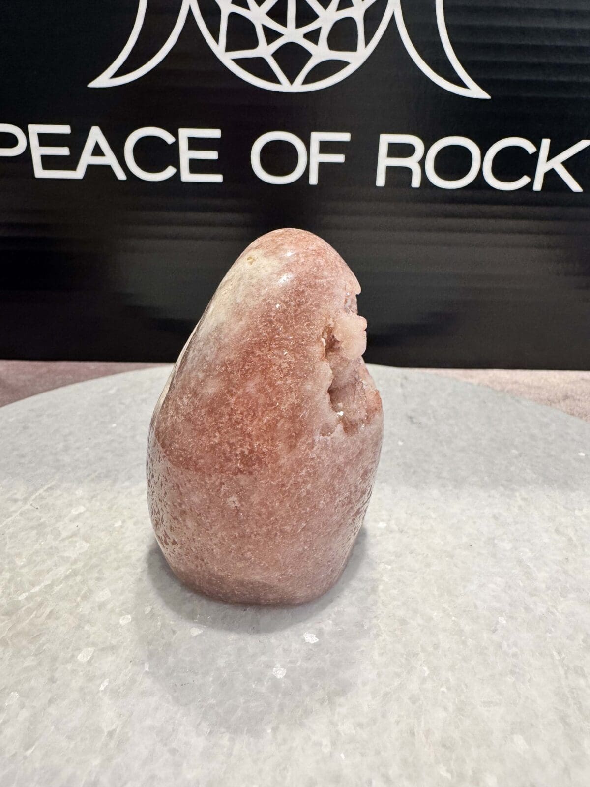 Roze Amethist freeform met Calciet - Afbeelding 2