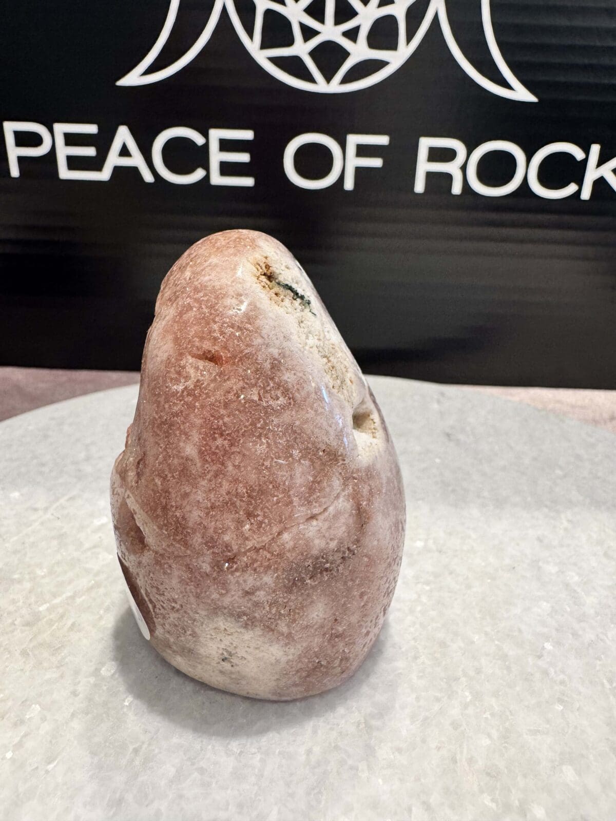 Roze Amethist freeform met Calciet - Afbeelding 4