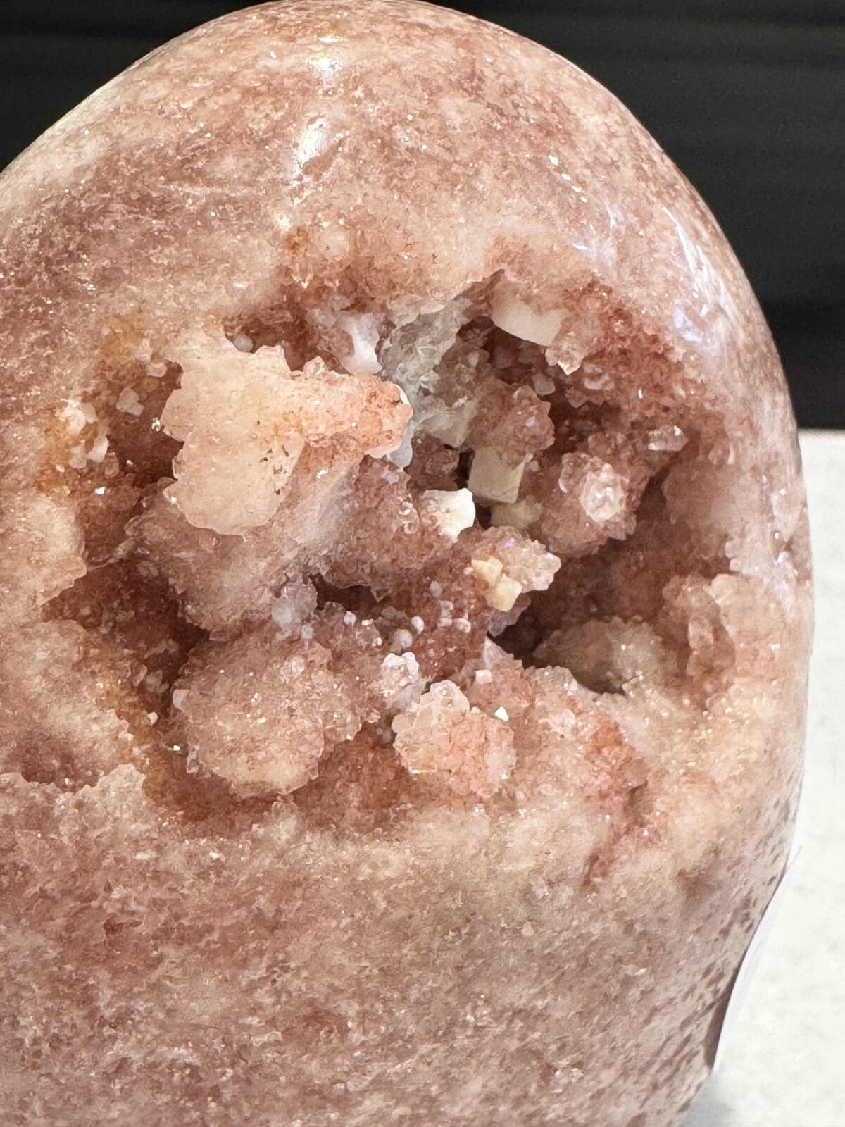 Roze Amethist freeform met Calciet - Afbeelding 5