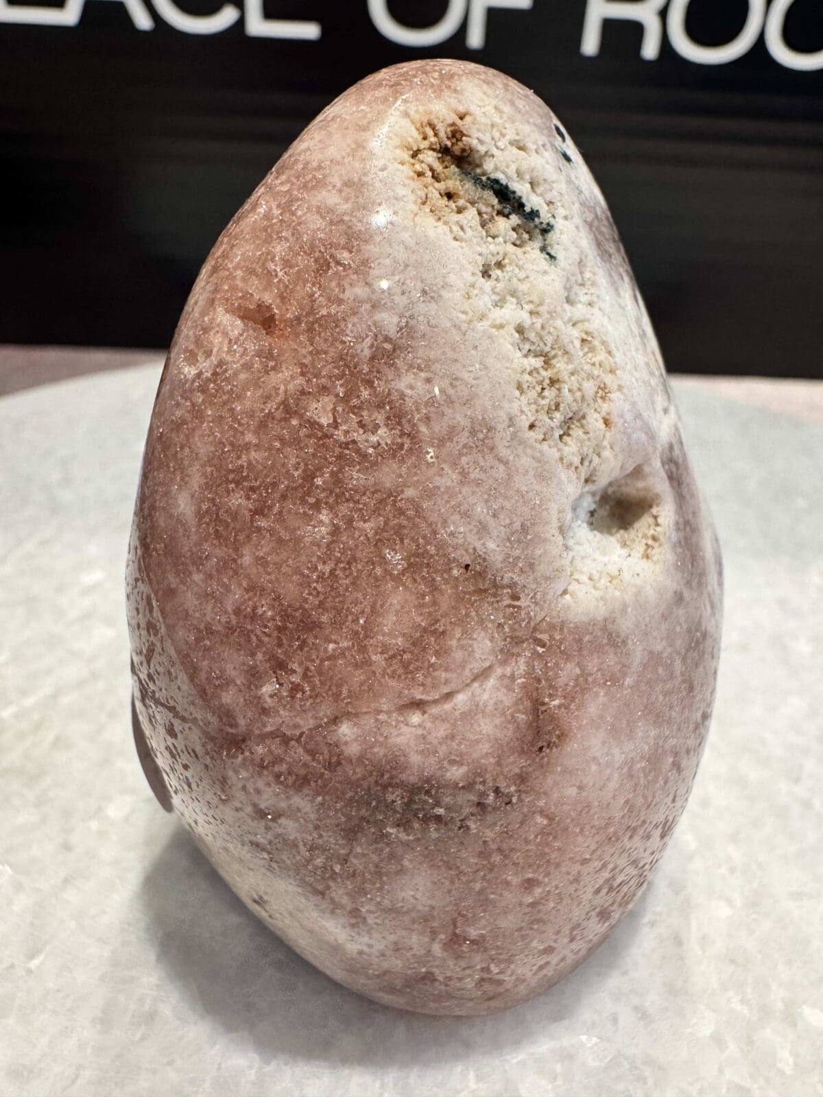 Roze Amethist freeform met Calciet - Afbeelding 6