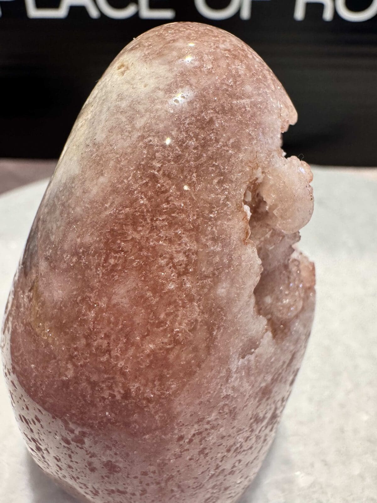 Roze Amethist freeform met Calciet - Afbeelding 8