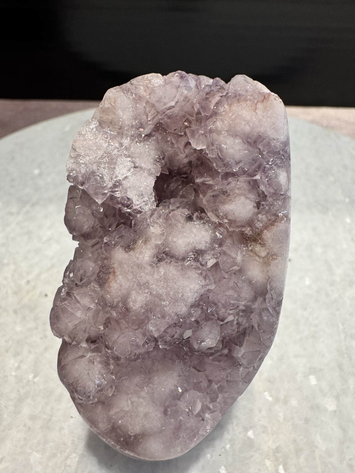 Roze Amethist freeform met Bloemagaat - Afbeelding 6