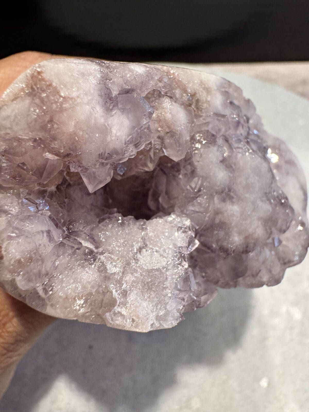 Roze Amethist freeform met Bloemagaat - Afbeelding 8