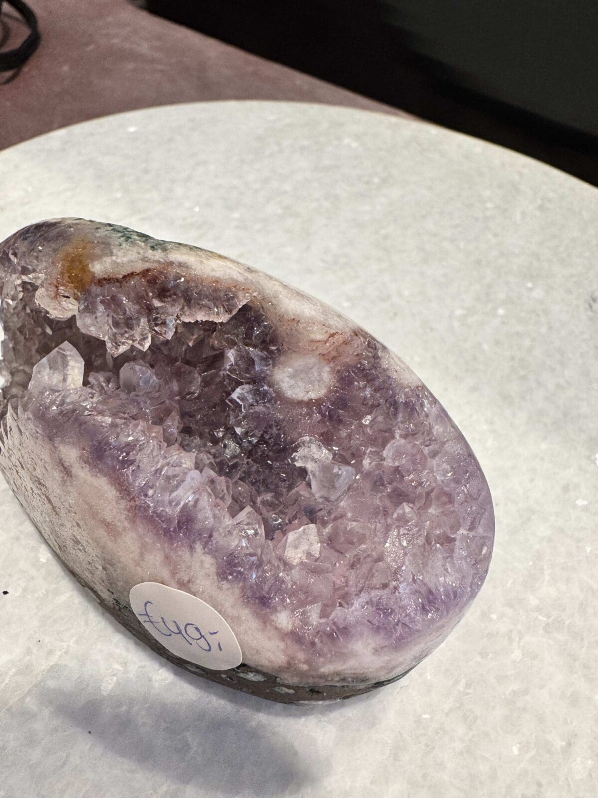 Roze Amethist freeform met Bloemagaat - Afbeelding 8