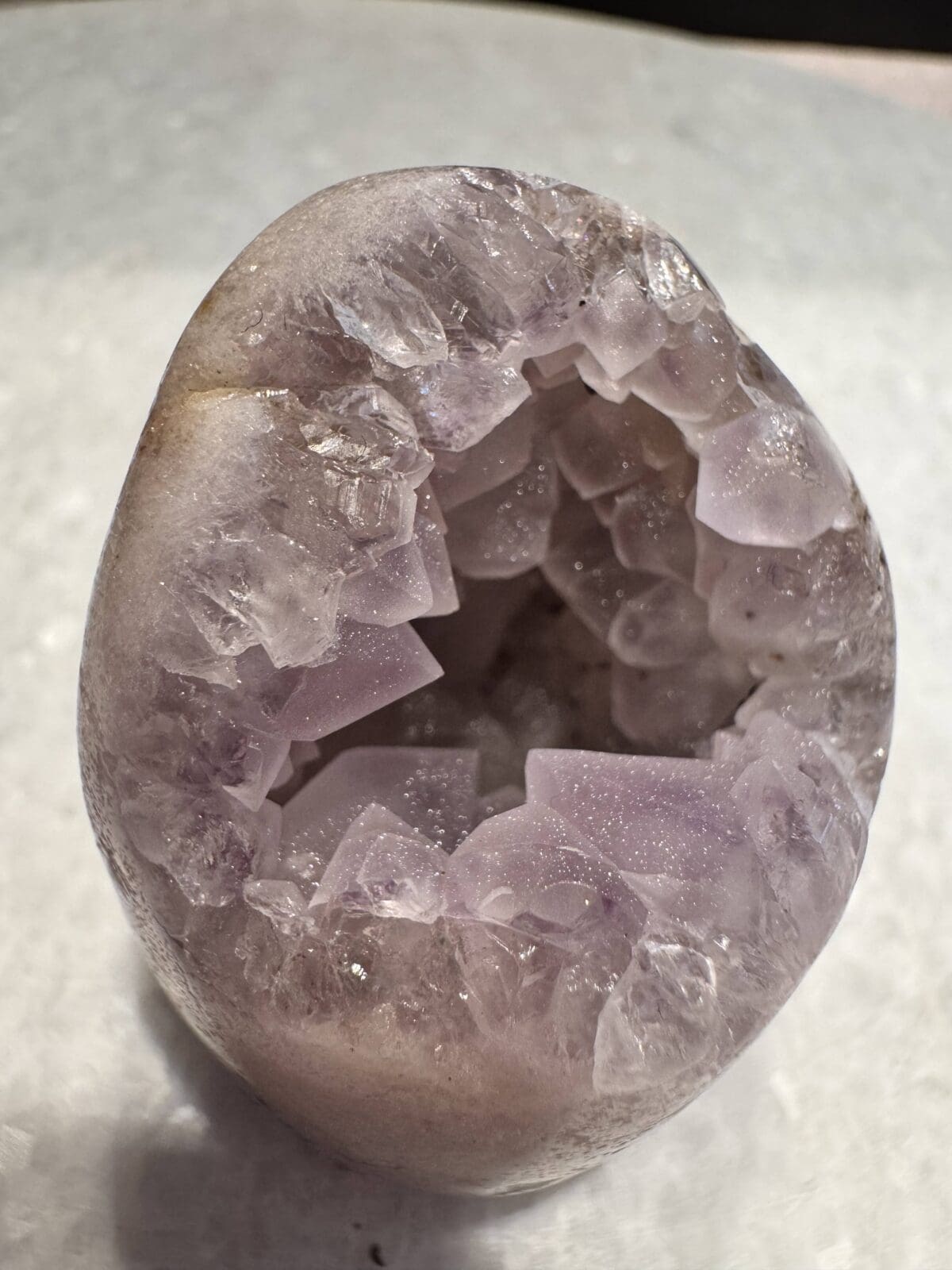 Sugar druze Roze Amethist freeform - Afbeelding 6
