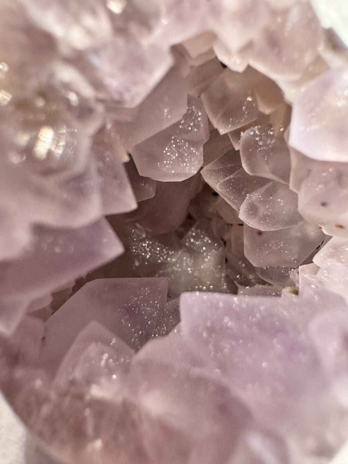 Sugar druze Roze Amethist freeform - Afbeelding 7