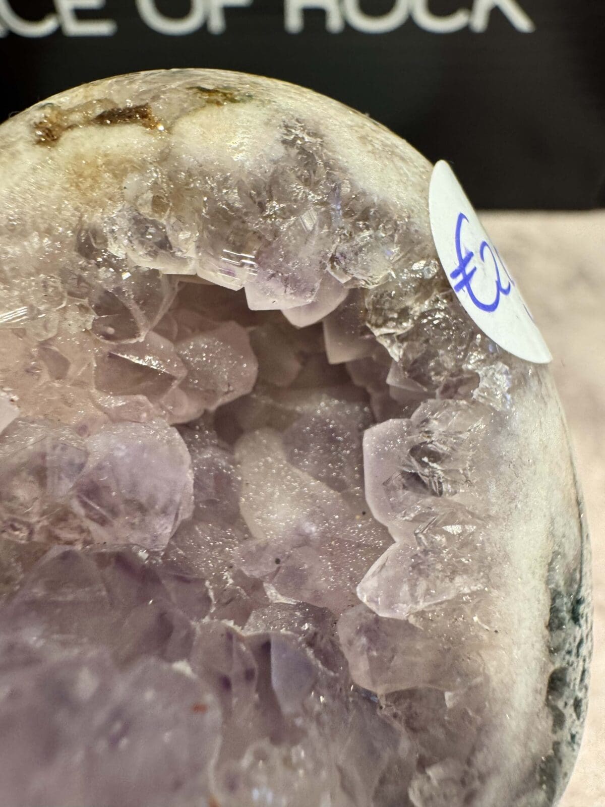 Sugar druze Roze Amethist freeform - Afbeelding 7