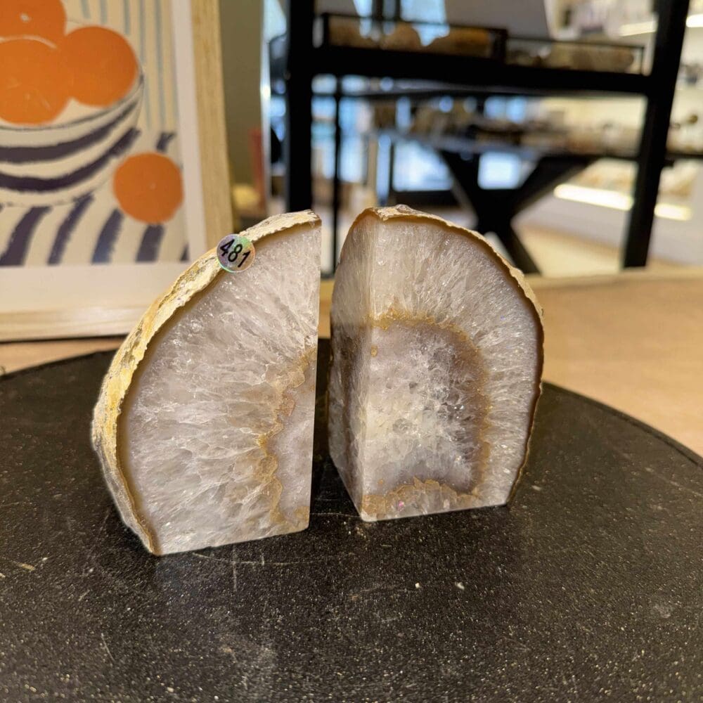 Agaat boekensteun set #481