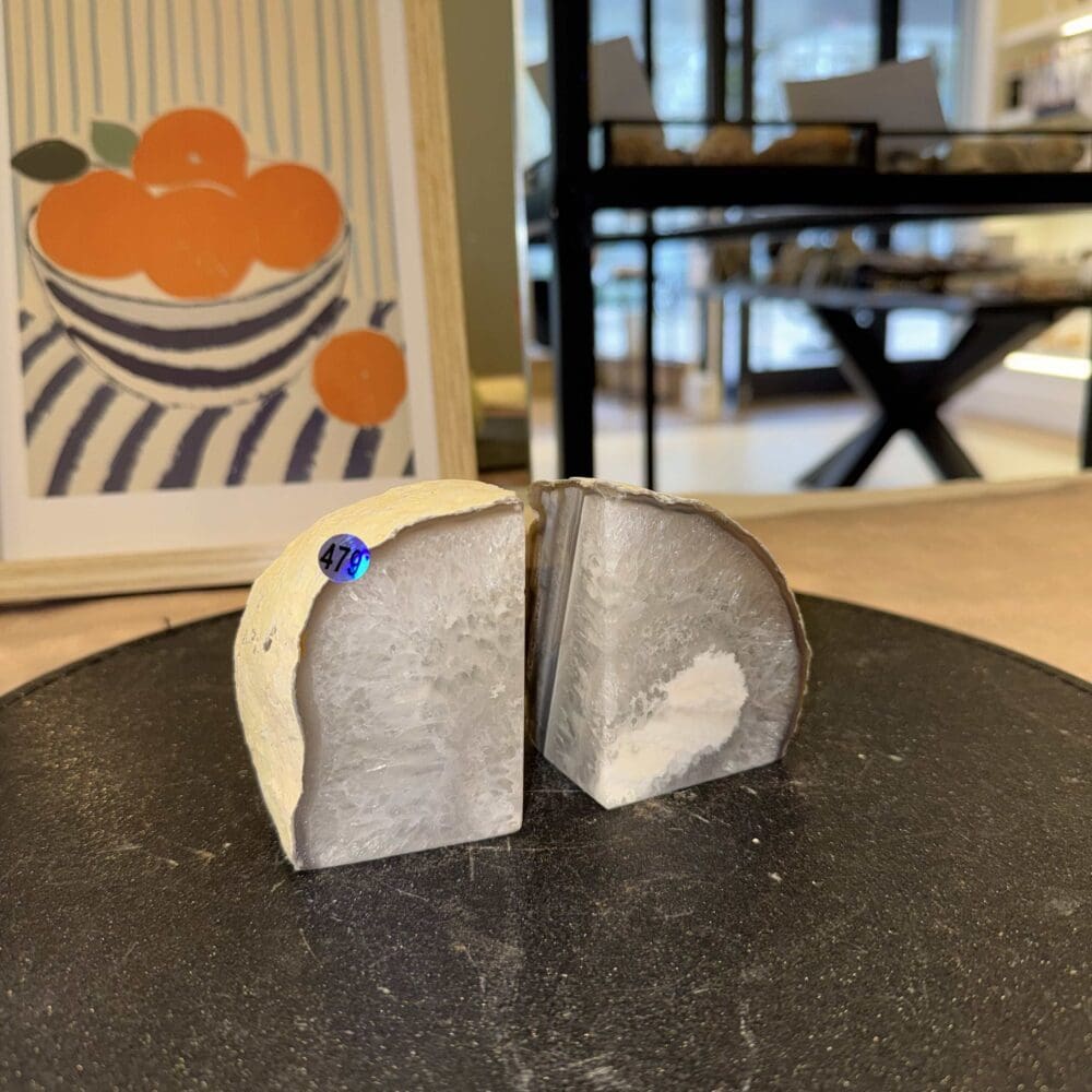 Agaat boekensteun set #479