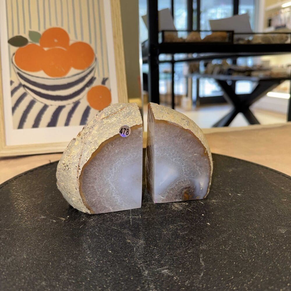 Agaat boekensteun set #478