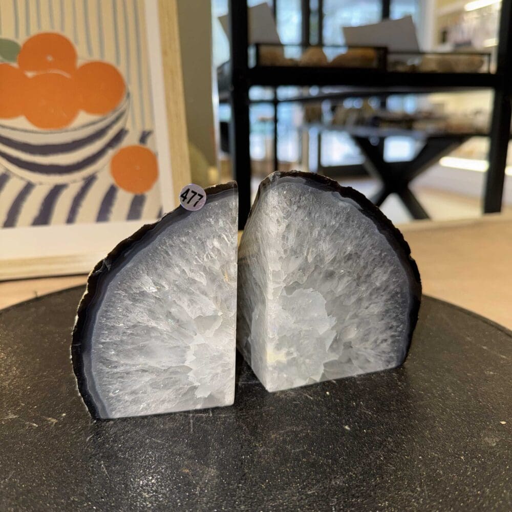 Agaat boekensteun set #477