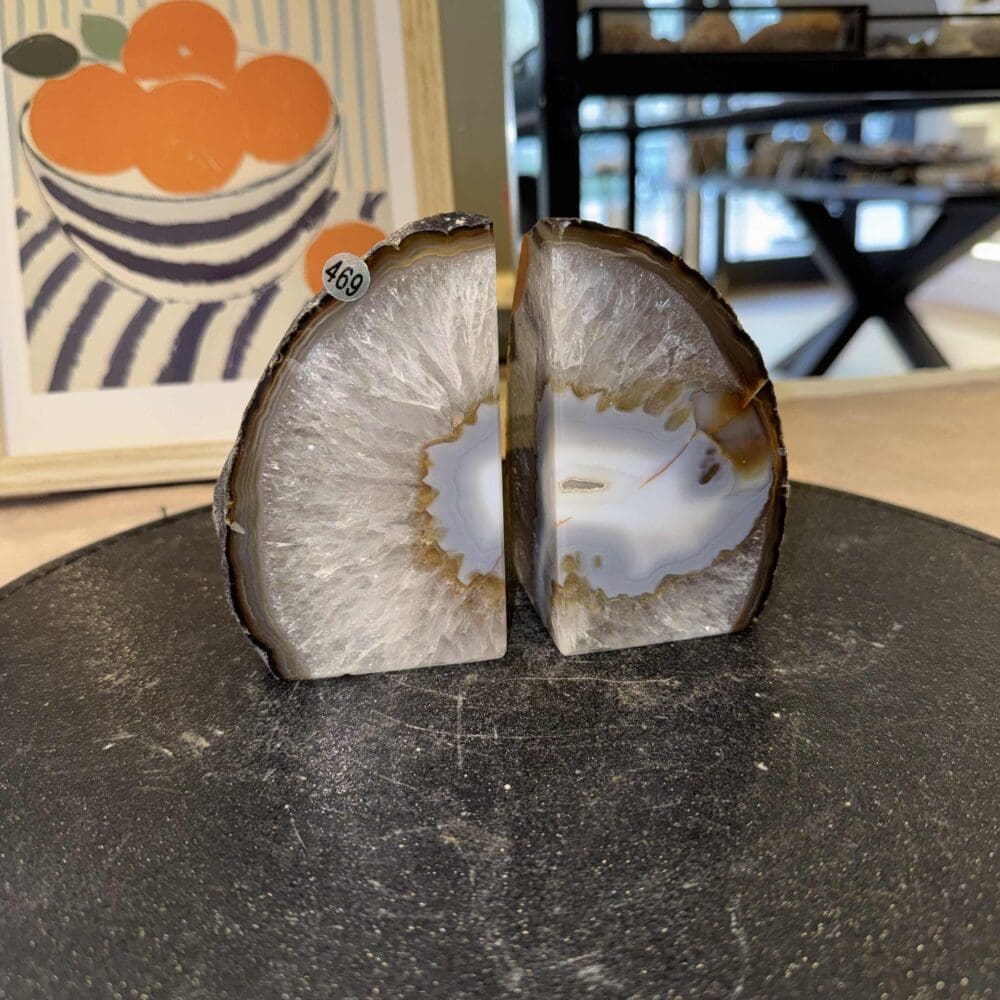 Agaat boekensteun set #469