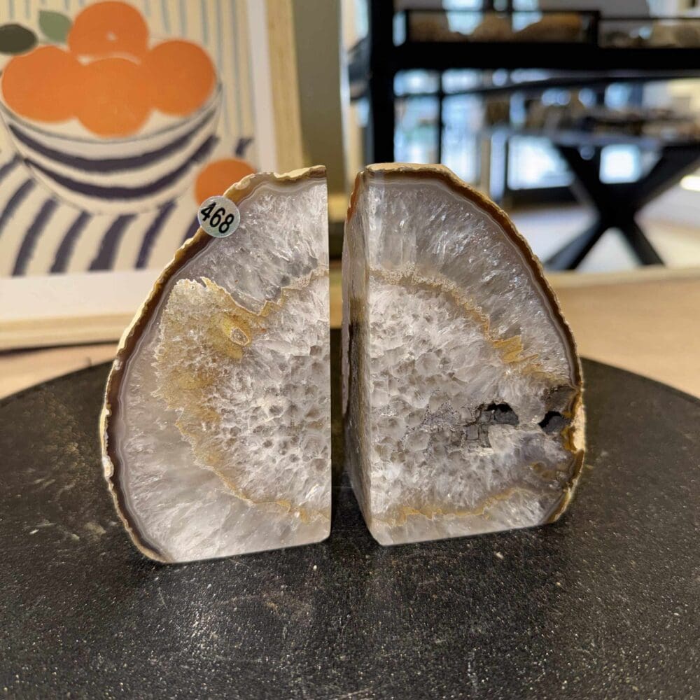 Agaat boekensteun set #468