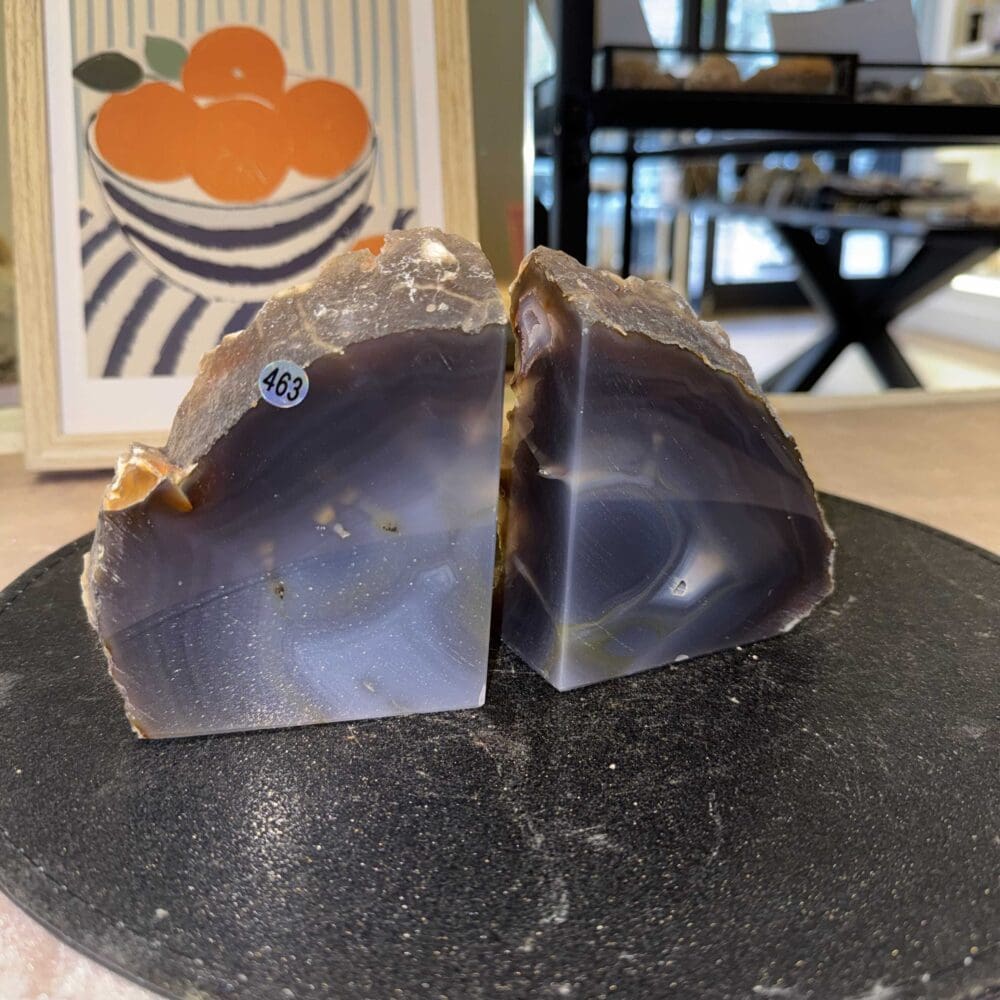 Agaat boekensteun set #463