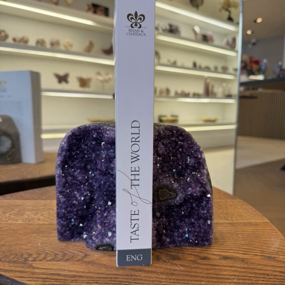 Amethist boekensteun set