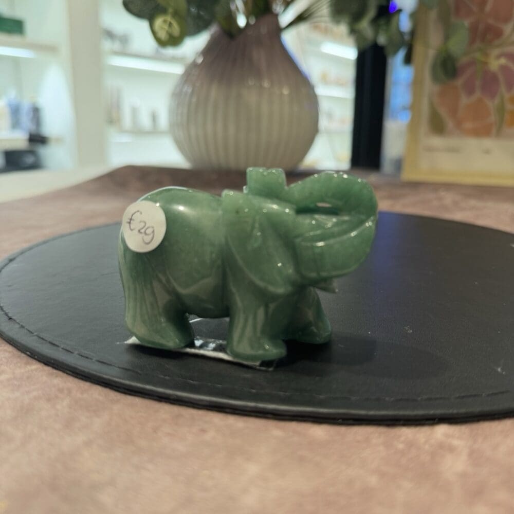 Olifant Carving Groene Aventurijn